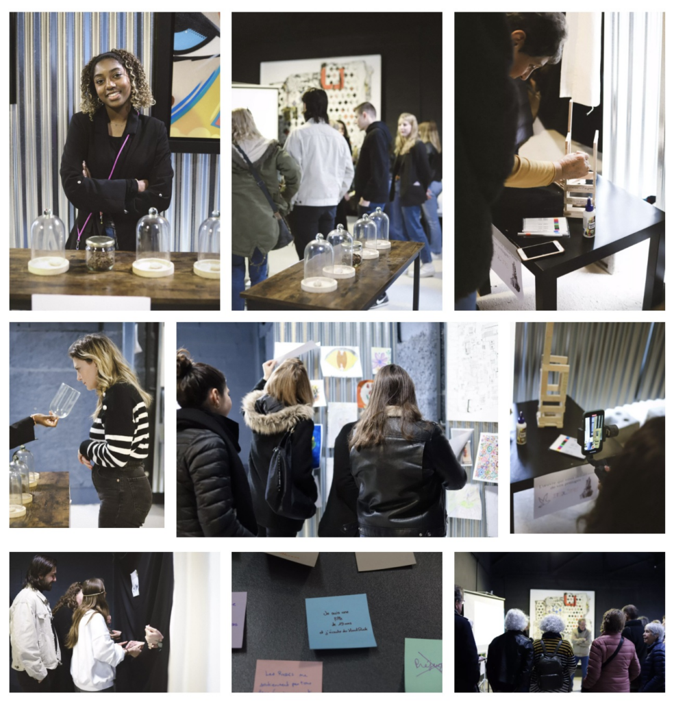Exposition immersive Étiqu'être sur les préjugés organisée par les étudiants de l'EFCDE