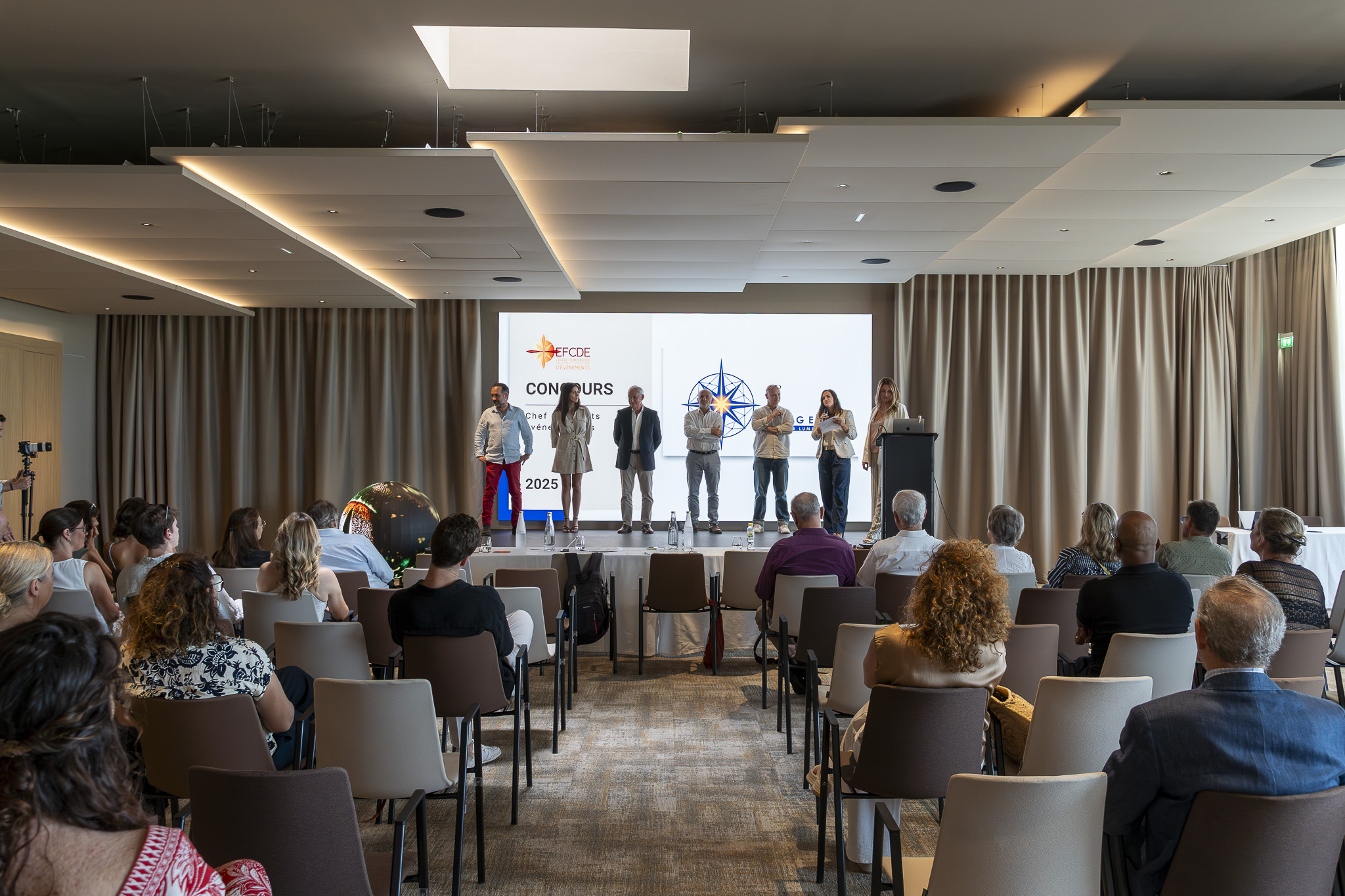 Concours étudiant en événementiel NextGen 2025 organisé par l'EFCDE devant un jury de professionnels